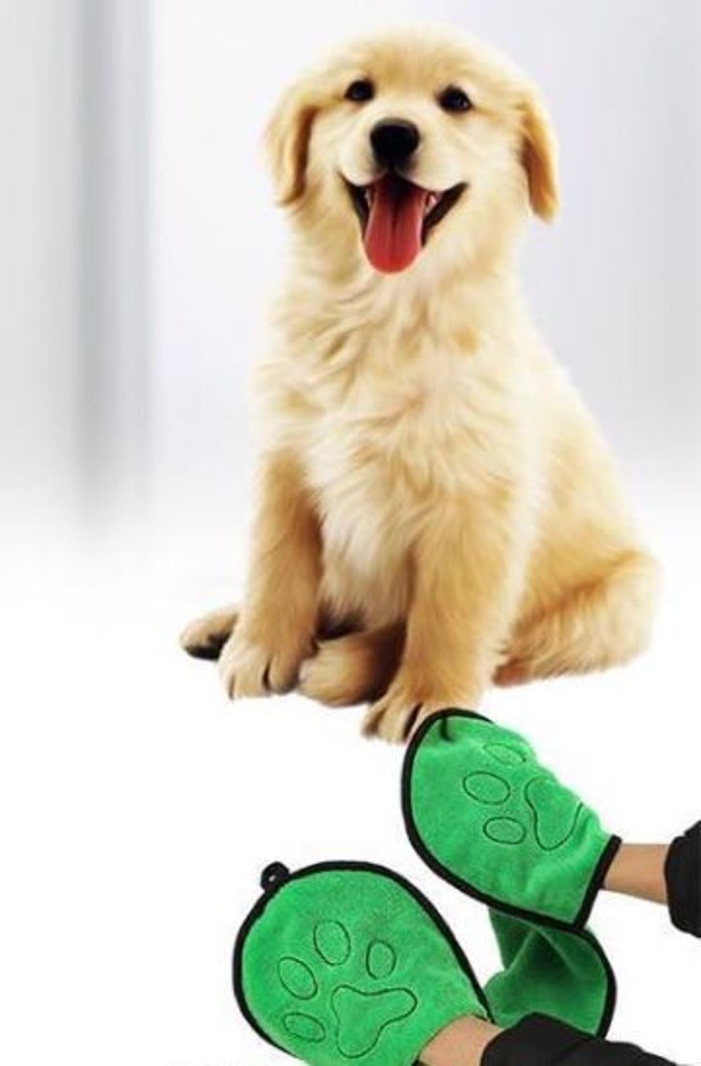 BeNat Pets. Dog Bath Towel Double Drop Pocket Design-2